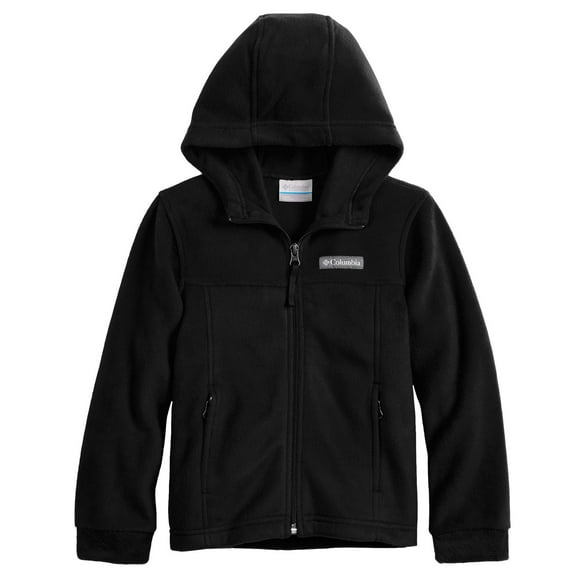 Boy's 4-7 Columbia Steens Mountain Hoodie Fleece Full Zip Jacket Color: Black Size: L(14/16)