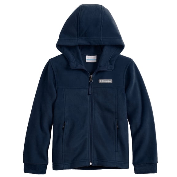 Boy's 4-7 Columbia Steens Mountain Hoodie Fleece Full Zip Jacket Color: Collegiate Navy Size: XS (6-7)