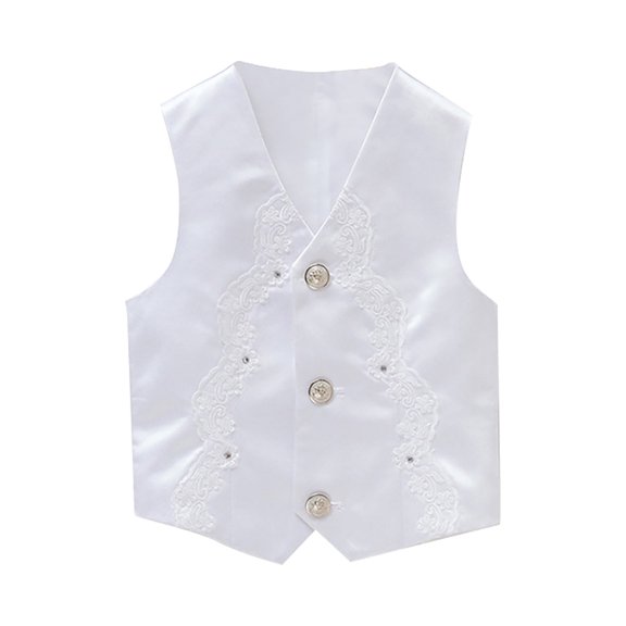 Boy's 4 Button Formal Suit Vest Cool