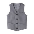 thumbnail image 1 of Boy's 4 Button Formal Suit Vest Wedding Party Waistcoat Gentleman Christenings Formal Suits, 1 of 2