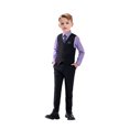 thumbnail image 1 of Boy's 5-Piece Suit, Boys' Formal Suit Set with Vest Pants and Tie, Boys Formal Dresswear Vest Set, Toddler Boy Vest Set, 1 of 4