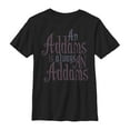 thumbnail image 1 of Boy's Addams Family Always An Addams Motto  Graphic Tee Black Small, 1 of 4