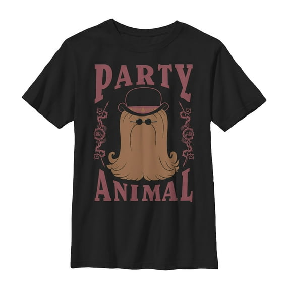 Boy's Addams Family Cousin Itt Party Animal Graphic Tee Black Small