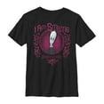 thumbnail image 1 of Boy's Addams Family Wednesday I Am Smiling  Graphic Tee Black Small, 1 of 4
