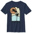 thumbnail image 1 of Boy's Aladdin Block Carpet Ride Graphic Tee Navy Blue Small, 1 of 3