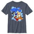thumbnail image 1 of Boy's Aladdin Crew Dance Graphic Tee Navy Blue Heather Large, 1 of 4