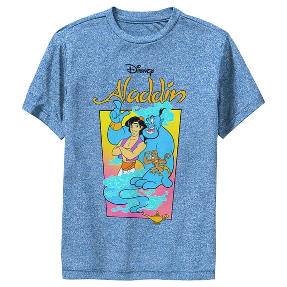 Boy's Aladdin Friend Trio  Performance Graphic Tee Royal Blue Heather Medium