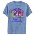 thumbnail image 1 of Boy's Alice in Wonderland Alice In Colorful Scary Forest  Performance Graphic Tee Royal Blue Heather Medium, 1 of 4