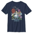 thumbnail image 1 of Boy's Alice in Wonderland Alice and The Talking Flowers Graphic Tee Navy Blue X Small, 1 of 4