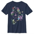 thumbnail image 1 of Boy's Alice in Wonderland Cheshire Tracks  Graphic Tee Navy Blue Large, 1 of 4