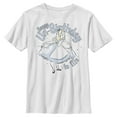thumbnail image 1 of Boy's Alice in Wonderland Happy Un-Birthday To Me  Graphic Tee White Small, 1 of 4