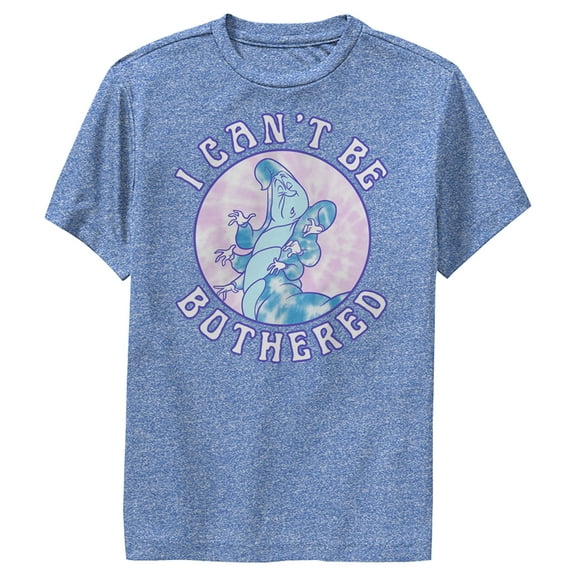 Boy's Alice in Wonderland I Can't Be Bothered Says Absolem  Performance Graphic Tee Royal Blue Heather Medium