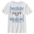thumbnail image 1 of Boy's Alice in Wonderland Tweedledee and Tweedledum Graphic Tee White Small, 1 of 4