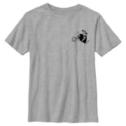 Boys Alice in Wonderland White Rabbit Pocket Sketch Graphic Tee Athletic Heather Medium