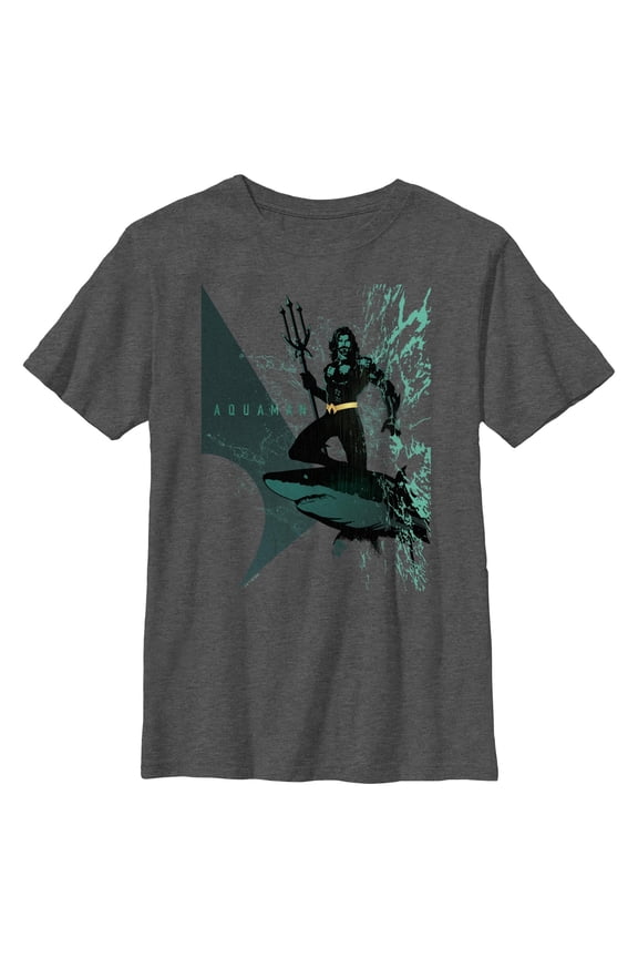 Boy's Aquaman King Shark Ride Graphic T-Shirt