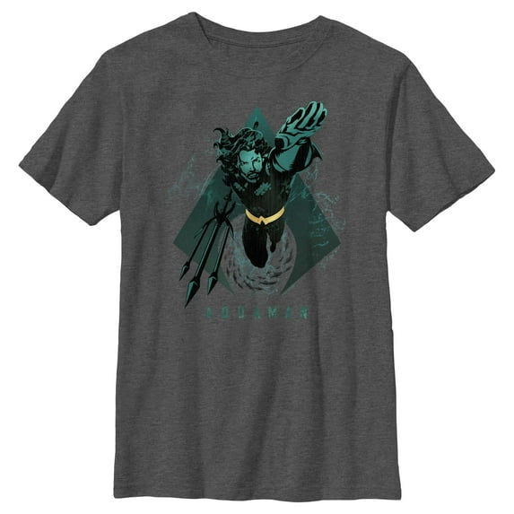 Boy's Aquaman King Swimming Shape Graphic T-Shirt
