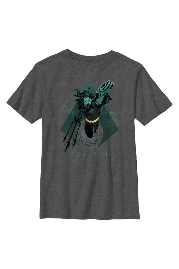Boy's Aquaman King Swimming Shape Graphic T-Shirt