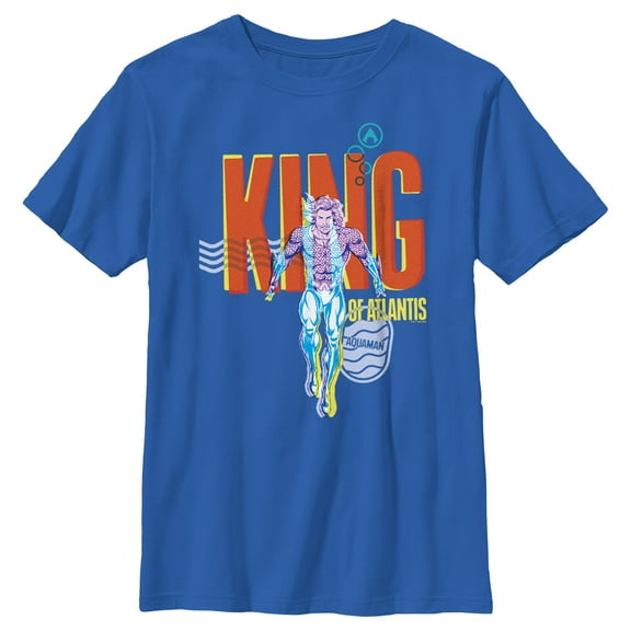 Boy's Aquaman King of Atlantis  Graphic T-Shirt