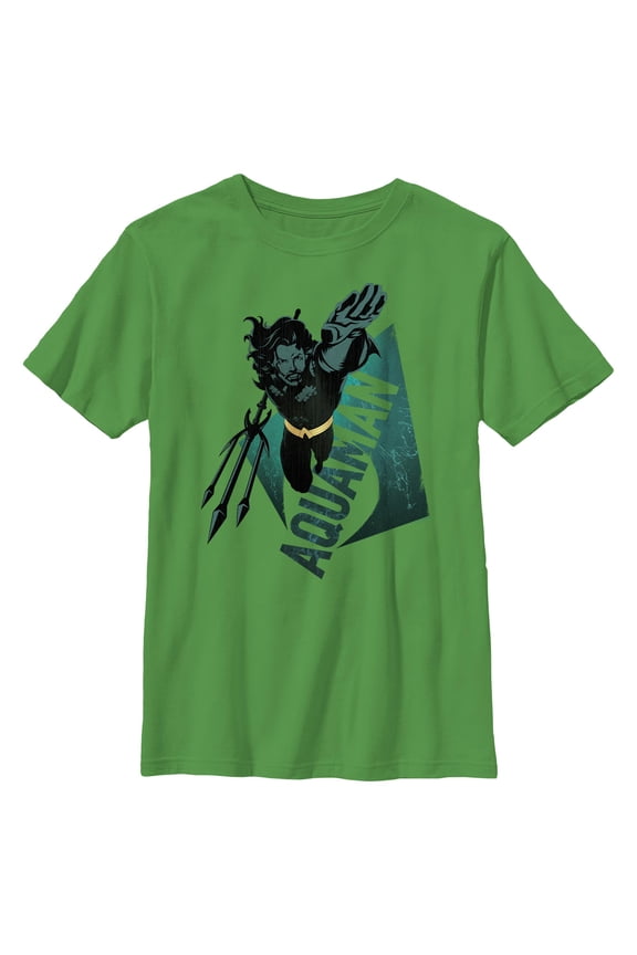 Boy's Aquaman Trident King Swimming Graphic T-Shirt