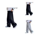 thumbnail image 1 of Boy's Athletic Sweatpants, Wide Leg Casual Fall Letter Sports Pants with Elastic Waist and Open Bottom, Baggy Youth Sweatpant, 1 of 8