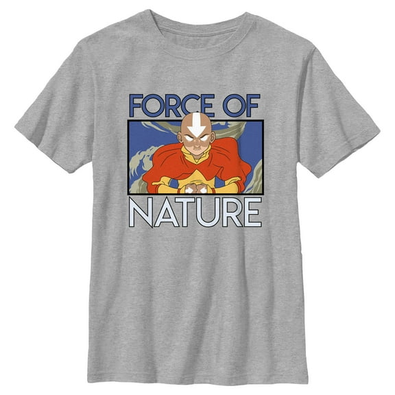 Boy's Avatar: The Last Airbender Force of Nature  Graphic Tee Athletic Heather Medium