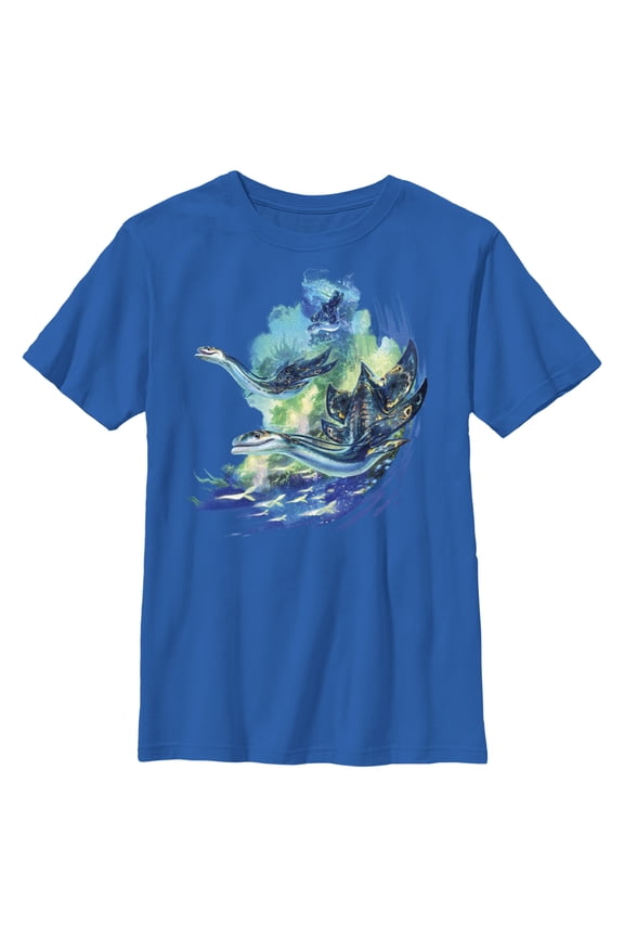 Boy's Avatar: The Way of Water Ilus Portrait Graphic Tee Royal Blue Small