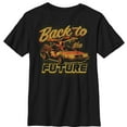 thumbnail image 1 of Boy's Back to the Future DeLorean Schematic Print Graphic Tee Black X Large, 1 of 4
