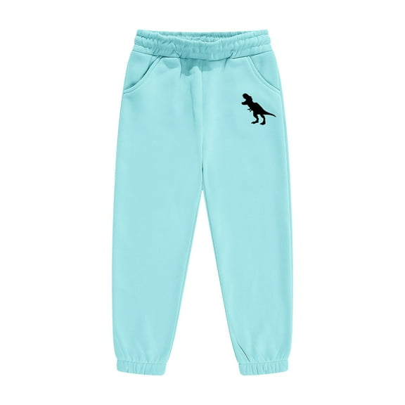 Boy's Baggy Sweats Wide Leg Elastic Waist Active Jogger Sweatpants Wide Leg Baggy Sweatpants Boys Athletic Pants
