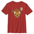 thumbnail image 1 of Boy's Bambi Face Portrait  Graphic Tee Red Small, 1 of 4