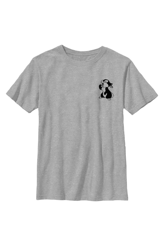 Boy's Bambi Pocket Sketch Thumper Graphic Tee Athletic Heather Large