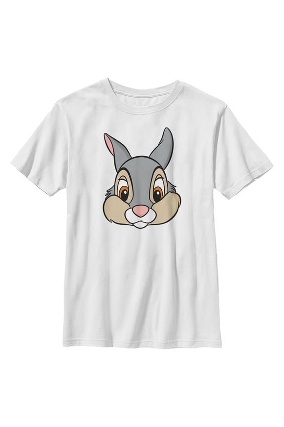 Boy's Bambi Thumper  Graphic Tee White Large