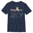 thumbnail image 1 of Boy's Bambi Thumper Line Art  Graphic Tee Navy Blue Large, 1 of 4