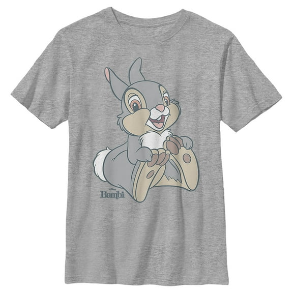 Boy's Bambi Thumper the Rabbit  Graphic Tee Athletic Heather Small