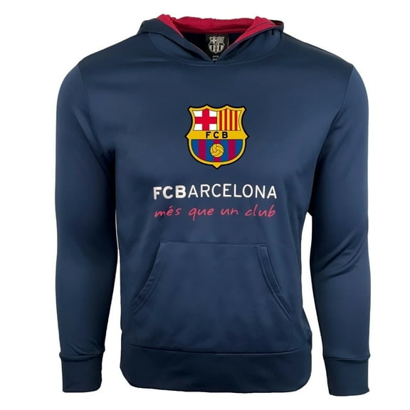 Boy's Barcelona Hoodie, Licensed Barcelona Pullover Hoodie Sweater, Youth Sizes (YM)