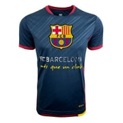 Boy's Barcelona Shirt, Licensed Short Sleeve Barcelona Top Tee, Youth Sizes (YL)