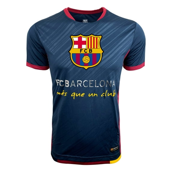 HKY Sportswear FC Barcelona "Mes Que Un Club" Youth T-Shirt, 100% Polyester, Youth S-XL