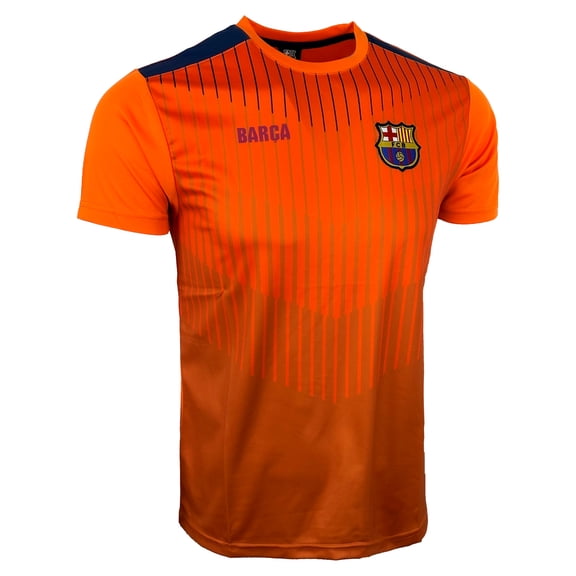 Boy's Barcelona Training Jersey, Licensed Barcelona Orange Shirt Youth Sizes (YX)