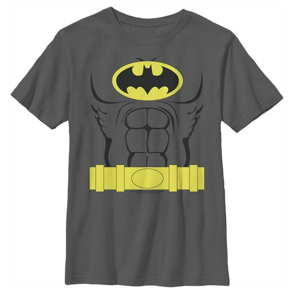 Boy's Batman Dark Knight Halloween Costume Graphic Tee Charcoal Medium