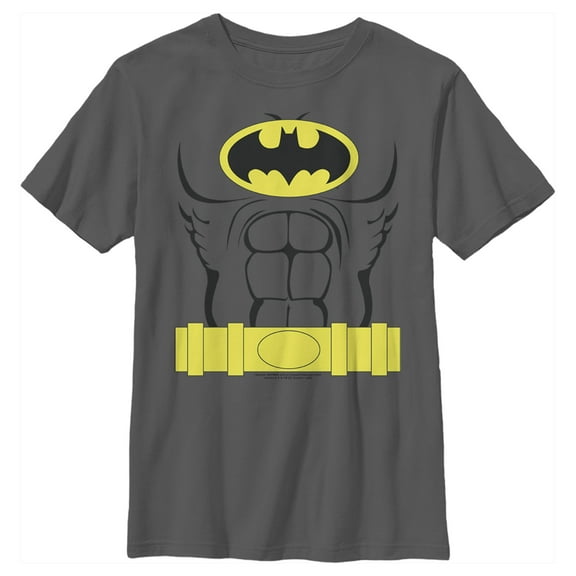 Boy's Batman Dark Knight Halloween Costume Graphic Tee Charcoal Medium