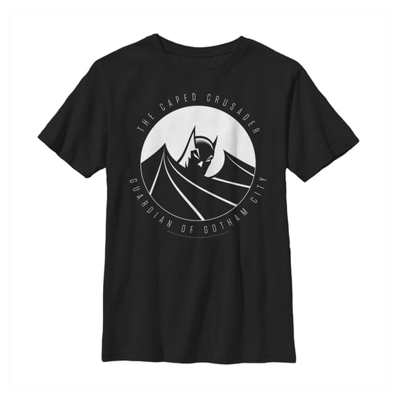 Boy's Batman Guardian of Gotham Graphic Tee Black Large