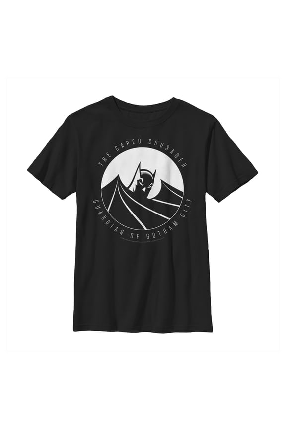 Boy's Batman Guardian of Gotham  Graphic Tee Black X Large