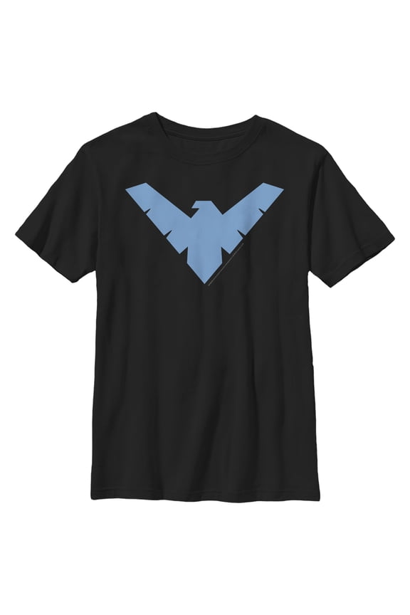 Boy's Batman Nightwing Logo Graphic Tee Black Large
