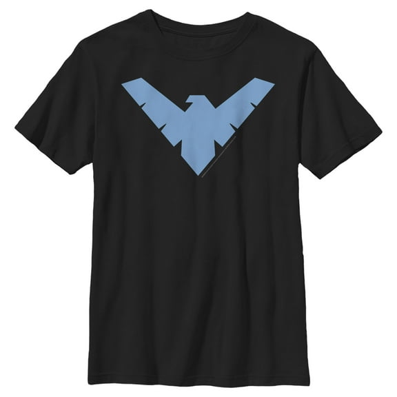 Boy's Batman Nightwing Logo  Graphic Tee Black Small