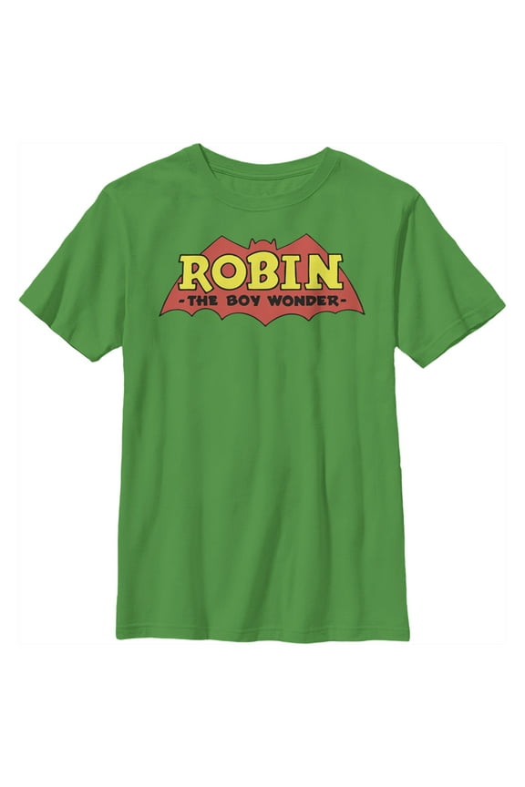 Boy's Batman Robin The Boy Wonder Graphic Tee Kelly Green X Large