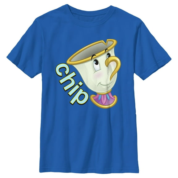 Boy's Beauty and the Beast Chip Large Portrait  Graphic Tee