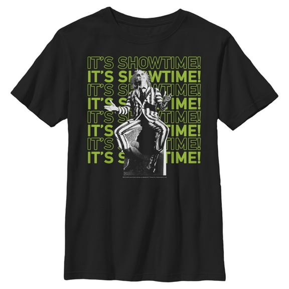 Boy's Beetlejuice It's Showtime Repeat Graphic T-Shirt