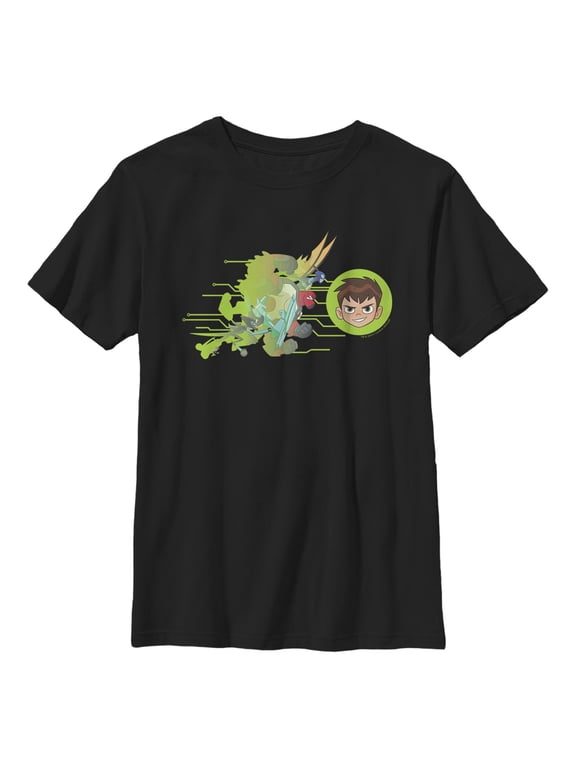 Boy's Ben 10 Alien Charge Icon Graphic T-Shirt
