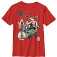 thumbnail image 1 of Boy's Big Hero 6 Hero Team Circle  Graphic Tee Red Small, 1 of 3
