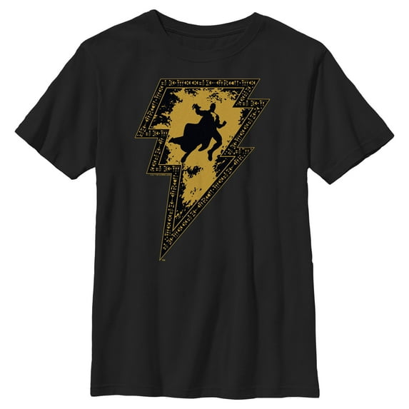 Boy's Black Adam Antihero Shadow Graphic Tee Black Medium