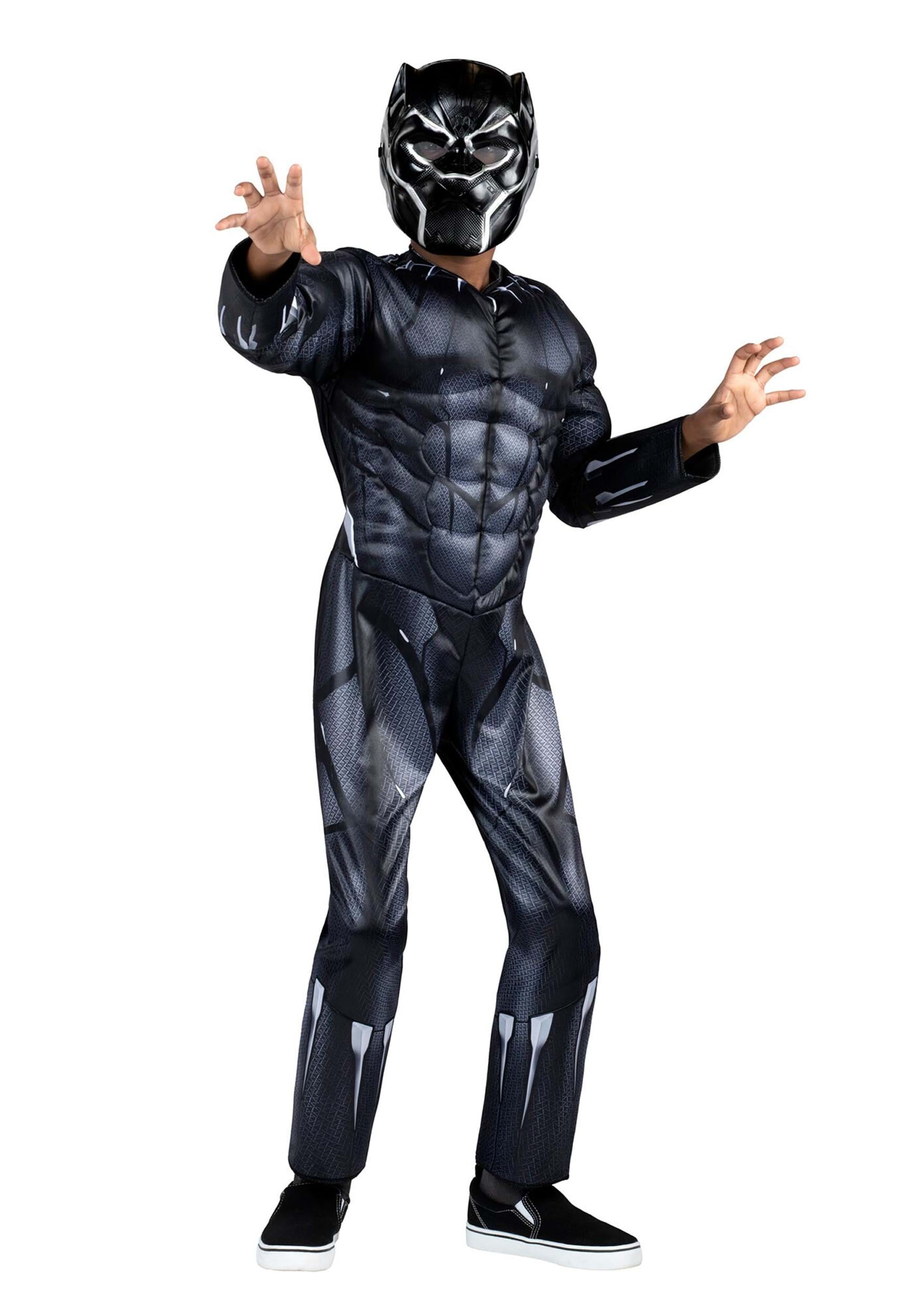 Boy s Black Panther Costume Walmart